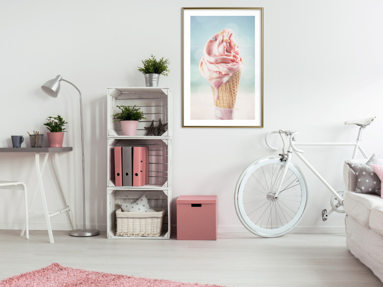 Poster The Taste of Summer - Sweet Ice Cream in Pastel Colors on the Sea and Beach 144121 additionalImage 17