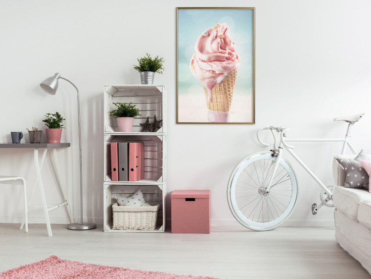 Poster The Taste of Summer - Sweet Ice Cream in Pastel Colors on the Sea and Beach 144121 additionalImage 13