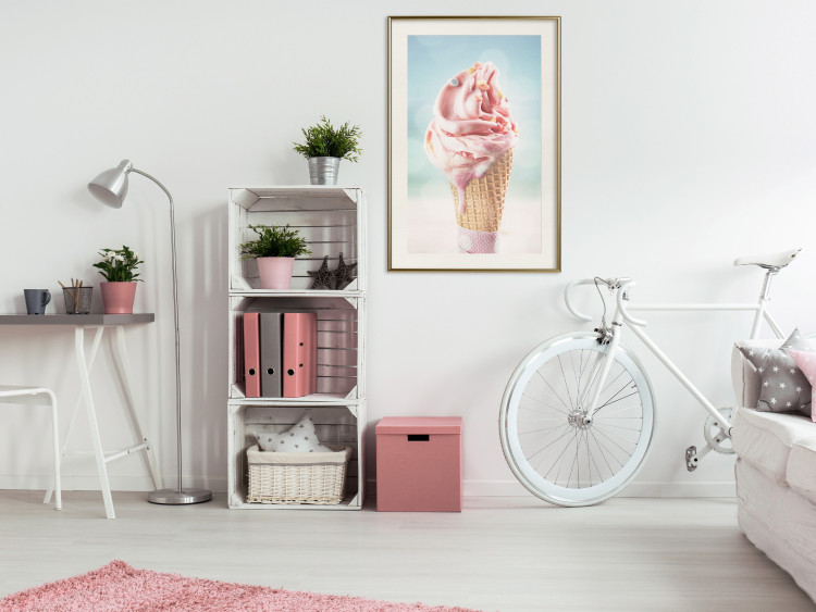Poster The Taste of Summer - Sweet Ice Cream in Pastel Colors on the Sea and Beach 144121 additionalImage 16