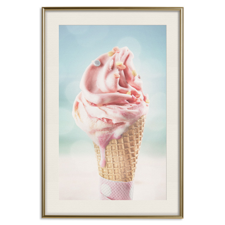 Poster The Taste of Summer - Sweet Ice Cream in Pastel Colors on the Sea and Beach 144121 additionalImage 27