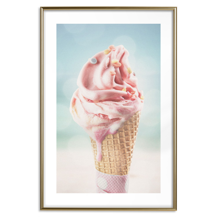 Poster The Taste of Summer - Sweet Ice Cream in Pastel Colors on the Sea and Beach 144121 additionalImage 24
