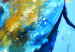 Canvas Elephant on Blue Background (1-piece) - animal colorful fantasy 144721 additionalThumb 4