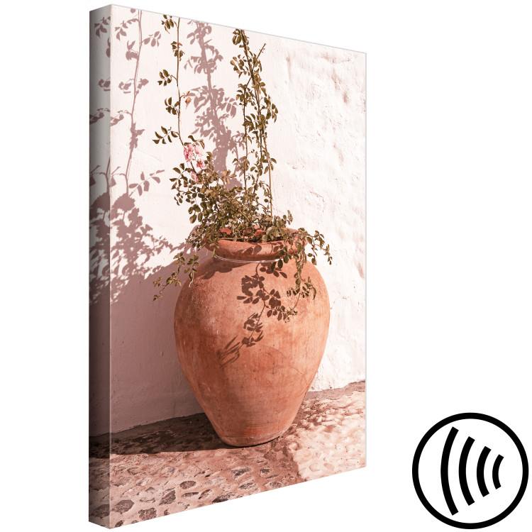 Canvas Plant in a Pot (1-piece) - landscape in flowers in a clay pot 145221 additionalImage 6