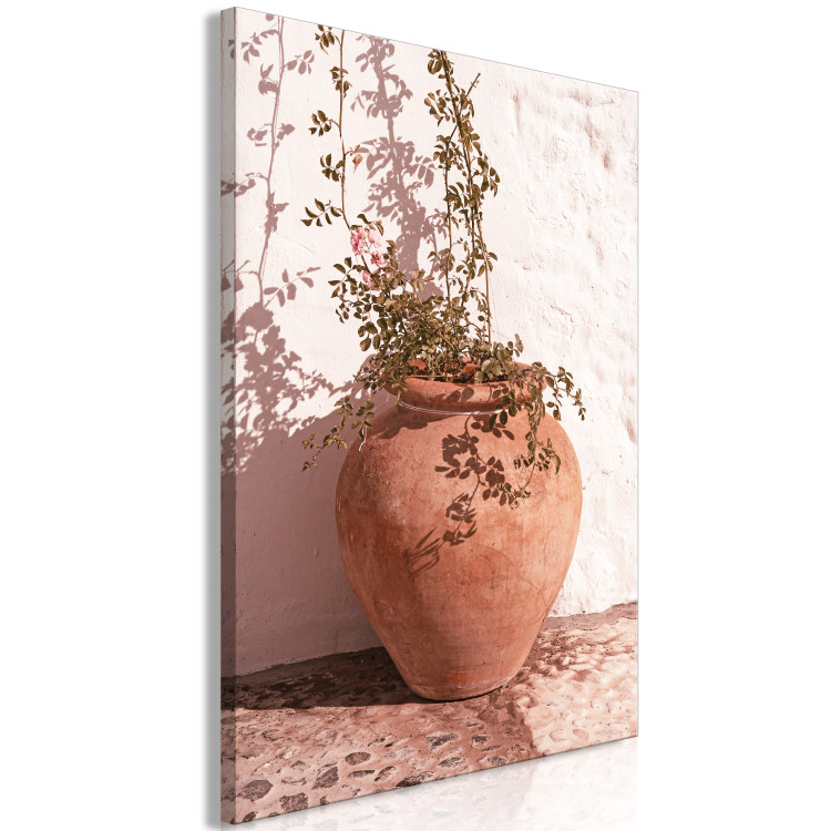 Canvas Plant in a Pot (1-piece) - landscape in flowers in a clay pot 145221 additionalImage 2