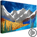 Canvas Art Print Panorama With Nature - Graphics of Mountains Against the Background of the Night Sky in Many Colors 145521 additionalThumb 6