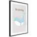 Wall Poster Be Strong - Cheerful Blue Whale and Motivational Slogan for Children 146621 additionalThumb 21