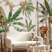 Wall Mural Exotic Landscape - Jungle in Subdued Colors With Animals 149221 additionalThumb 4