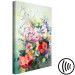Canvas Watercolor Bouquet (1-piece) - colorful flowers on a blurred background 149721 additionalThumb 6