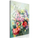 Canvas Watercolor Bouquet (1-piece) - colorful flowers on a blurred background 149721 additionalThumb 2