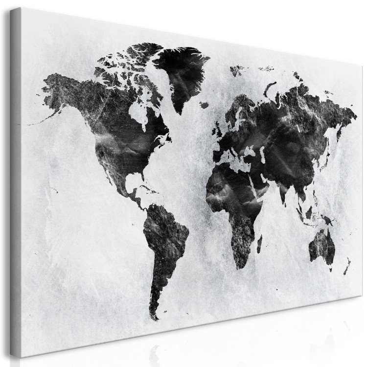Large canvas print White and Black Map II [Large Format] 150821 additionalImage 3