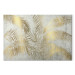 Canvas Print Palm Leaves - A Composition of Plants Forming an Arrangement on a Gray Background 151221 additionalThumb 7