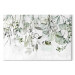 Canvas Art Print Watercolor Nature - Green Leaves, Flowers and Fruits on a White Background 151421 additionalThumb 7