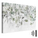 Canvas Art Print Watercolor Nature - Green Leaves, Flowers and Fruits on a White Background 151421 additionalThumb 8