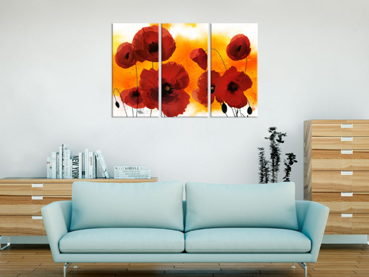 Canvas Sunny afternoon and poppies 55521 additionalImage 3