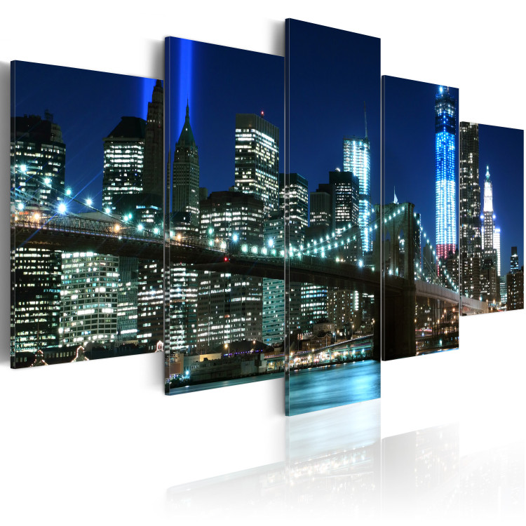 Canvas Print Blue NYC 58321 additionalImage 2