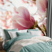 Wall Mural Pink Magnolia - Magnolia Flowers against Trees and a Blue Sky 60421 additionalThumb 2