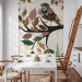 Wall Mural Retro Abstraction - Boho patchwork with bird on a tree branch pattern 61321 additionalThumb 6