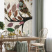 Wall Mural Retro Abstraction - Boho patchwork with bird on a tree branch pattern 61321 additionalThumb 7