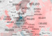 Canvas World Map: Red Roam 91921 additionalThumb 5