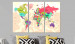 Decorative Pinboard Geography of Colours [Cork Map] 92221 additionalThumb 3