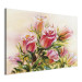 Canvas Art Print Wonderful Roses - Colorful Bouquet of Flowers in Hand-painted Motif 98021 additionalThumb 2