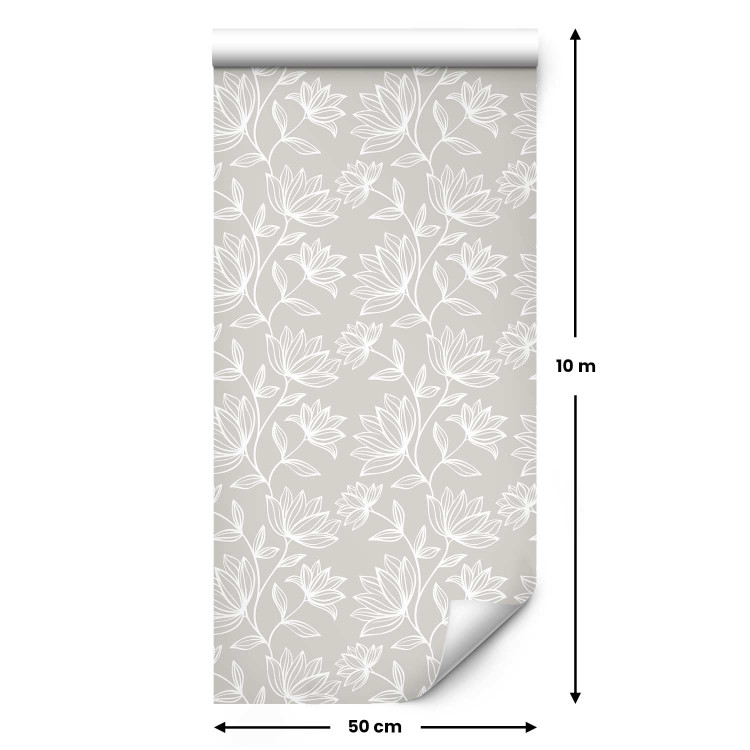 Modern Wallpaper Decorative Flowers 108431 additionalImage 2