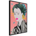 Poster Asian Style - abstraction with a woman's portrait on a salmon background 116931 additionalThumb 12