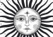 Poster Moon Phases - black and white composition with the sun with a human face 117031 additionalThumb 9