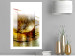 Poster Thought - geometric abstraction with dandelions in golden shades 118331 additionalThumb 2