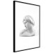 Poster Michelangelo - simple composition on a white background with a sculpture of a male face 119131 additionalThumb 13