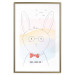 Poster Greetings from Rabbit - animal with glasses and English texts 122931 additionalThumb 14