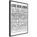 Poster Lebe dein Leben - black German text in the form of a quote 123131 additionalThumb 8