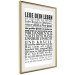 Poster Lebe dein Leben - black German text in the form of a quote 123131 additionalThumb 3