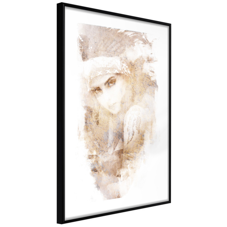 Poster Ethnic Gaze (Beige) - portrait of an ethnic woman 125231 additionalImage 11