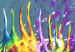 Poster Colorful Iguana - abstract animal on a background of a blue ocean 127031 additionalThumb 9