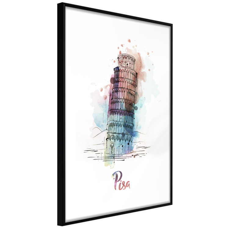 Poster Colorful Memory - colorful architecture of Italy and English text 129431 additionalImage 6