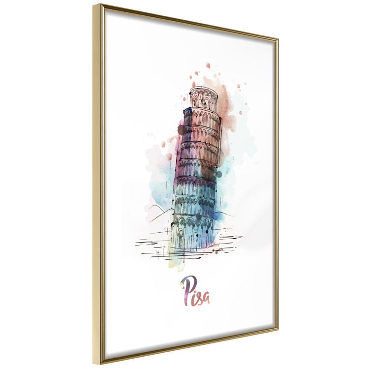 Poster Colorful Memory - colorful architecture of Italy and English text 129431 additionalImage 7