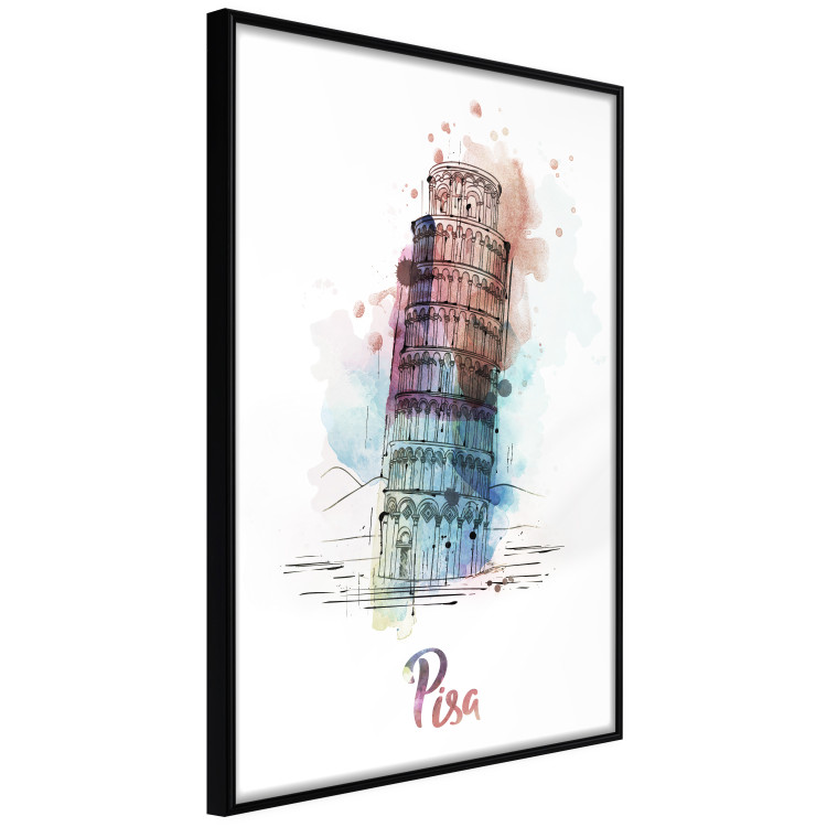 Poster Colorful Memory - colorful architecture of Italy and English text 129431 additionalImage 11