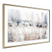 Wall Poster Land of Ice - winter landscape of a meadow with golden plants on a light background 129831 additionalThumb 8
