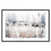 Wall Poster Land of Ice - winter landscape of a meadow with golden plants on a light background 129831 additionalThumb 15