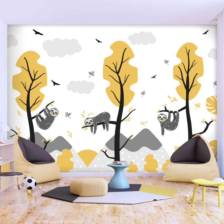 Wall Mural Cute Sloths 131731 additionalImage 3