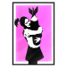 Wall Poster Bomb Hugger - girl with a bomb on a pink background in Banksy style 132431 additionalThumb 24