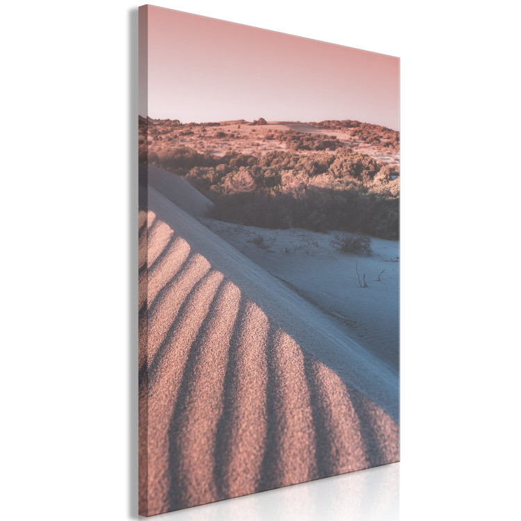 Canvas Pink Sands (1-piece) Vertical - landscape of the Arab desert 134731 additionalImage 2