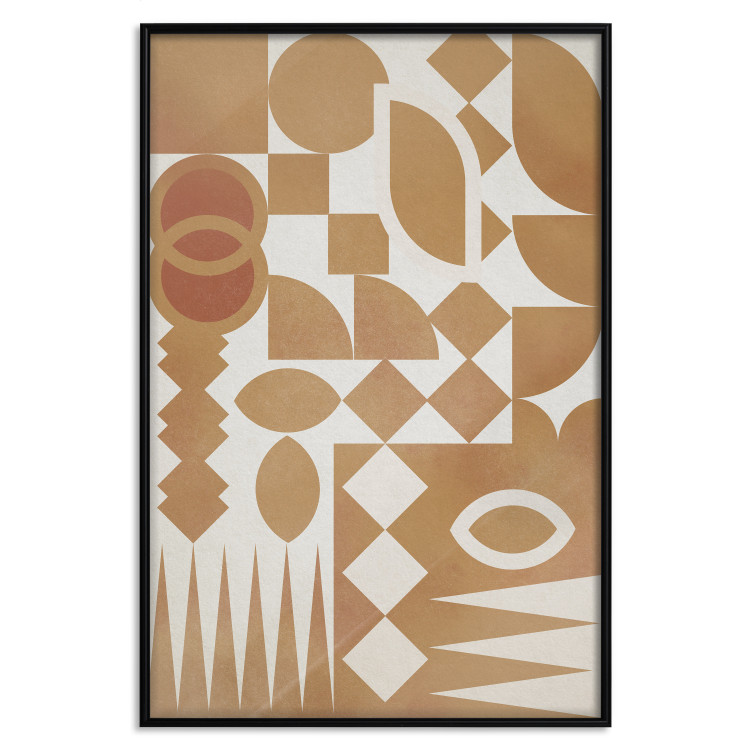 Wall Poster Figurative Harmony - abstract and orange geometric figures 134831 additionalImage 16
