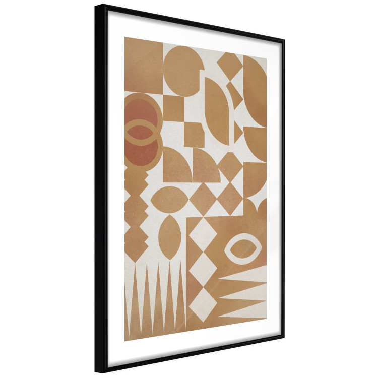 Wall Poster Figurative Harmony - abstract and orange geometric figures 134831 additionalImage 8