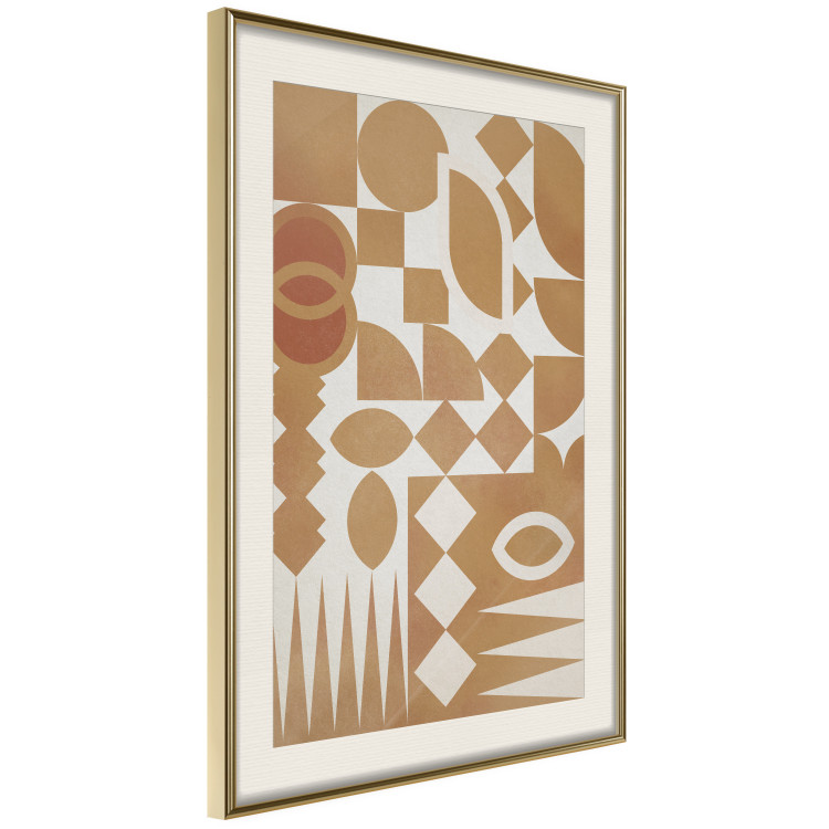Wall Poster Figurative Harmony - abstract and orange geometric figures 134831 additionalImage 3