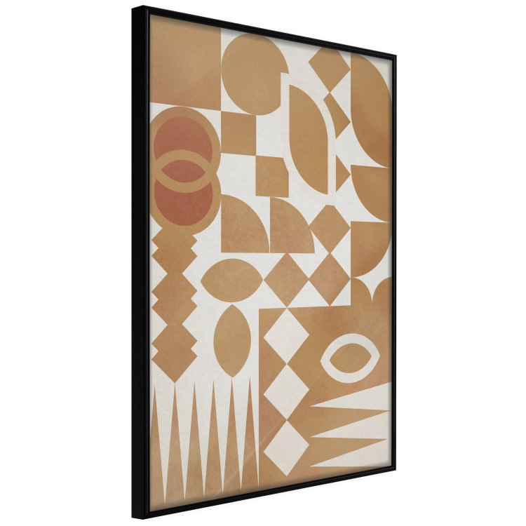 Wall Poster Figurative Harmony - abstract and orange geometric figures 134831 additionalImage 11