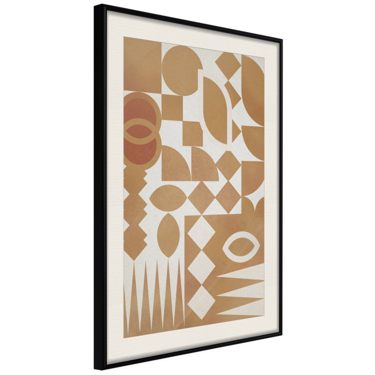 Wall Poster Figurative Harmony - abstract and orange geometric figures 134831 additionalImage 2
