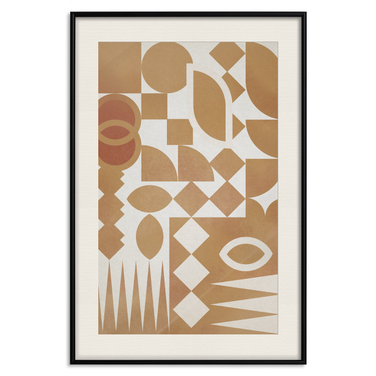 Wall Poster Figurative Harmony - abstract and orange geometric figures 134831 additionalImage 19