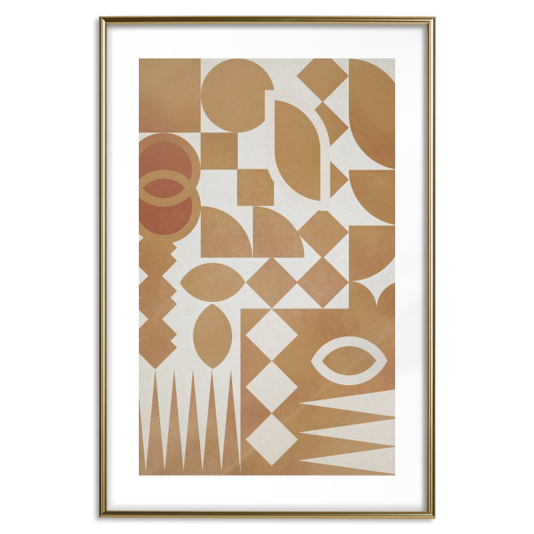 Wall Poster Figurative Harmony - abstract and orange geometric figures 134831 additionalImage 14